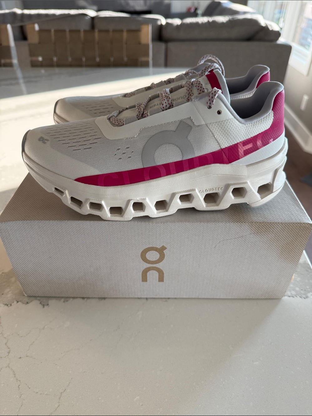 On Running Women's Cloudmonster in Grenadine